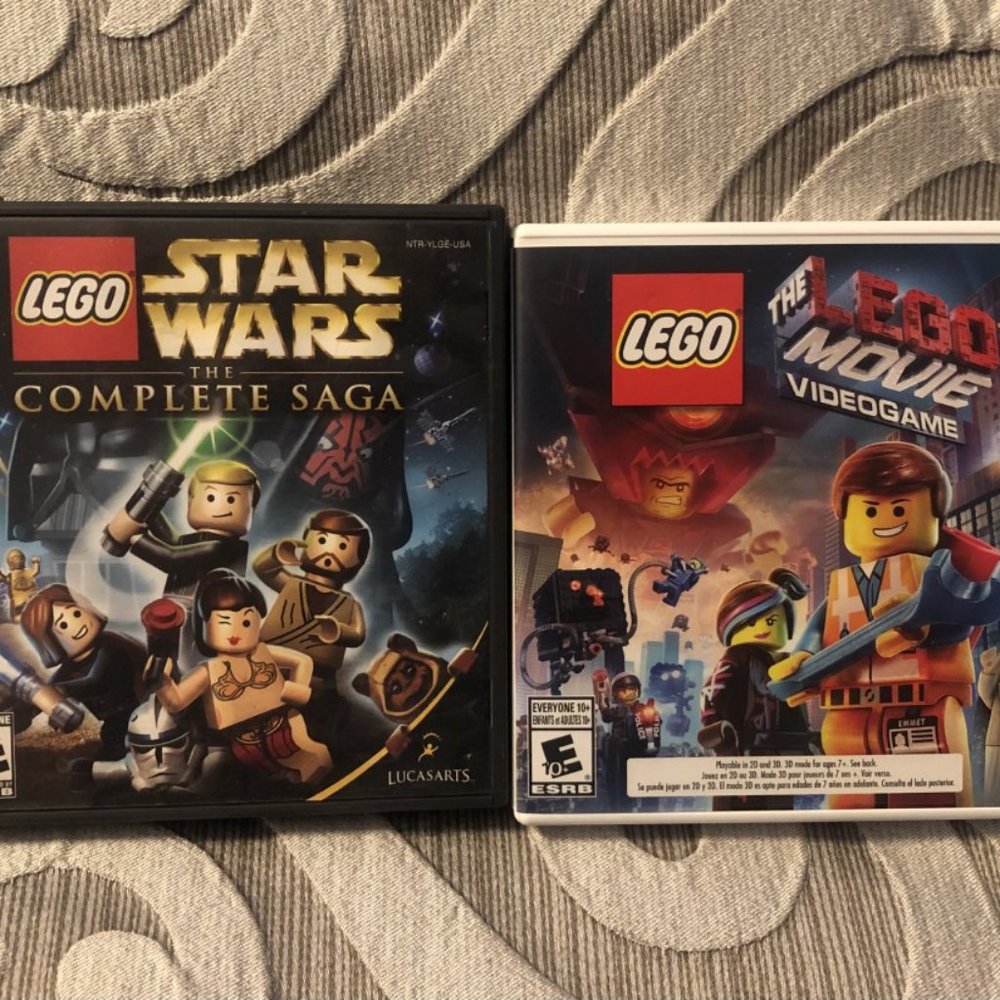 LEGO Star Wars and The LEGO Movie Video Game for Nintendo DS Bundle